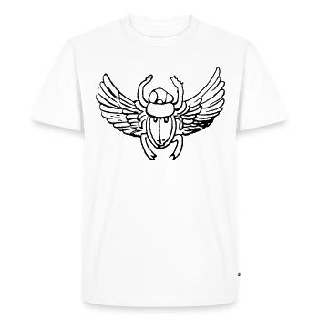 Égypte Skarabée Symbole - T-shirt Premium bio Homme - blanc - Devant - Nico (187cm)