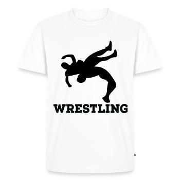wrestling - T-shirt Premium bio Homme - blanc - Devant - Nico (187cm)