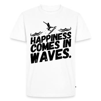 Surf Surfer Surf Paroles drôles de chance - T-shirt Premium bio Homme - blanc - Devant - Nico (187cm)