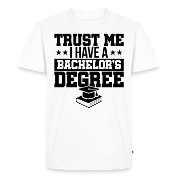 Graduation Bachelor Master University FH Graduation Gift - T-shirt Premium bio Homme - blanc - Devant - Nico (187cm)