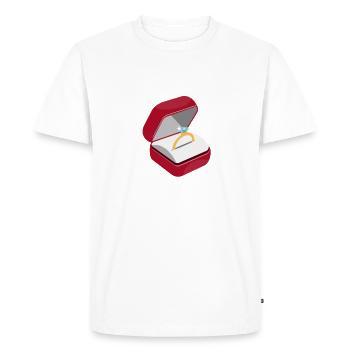 Bague de fiançailles - T-shirt Premium bio Homme - blanc - Devant - Nico (187cm)