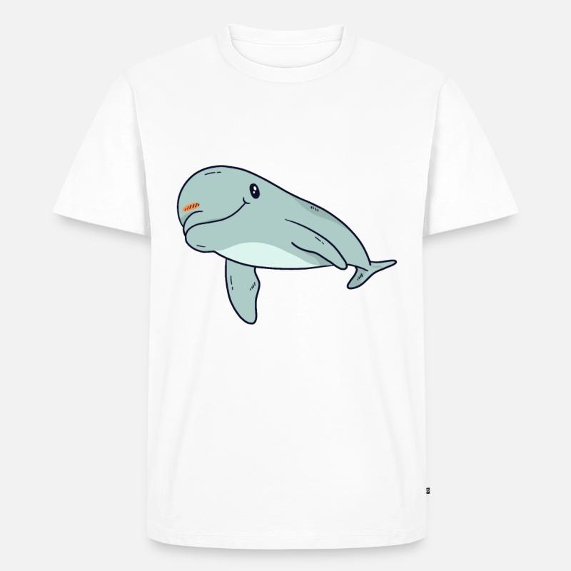 Delfin - Männer Premium Bio T-Shirt - Weiß
