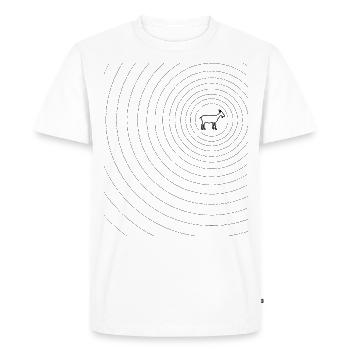 Goat billy goat waves - Men's Premium Organic T-Shirt - white - Front - Nico (187cm)