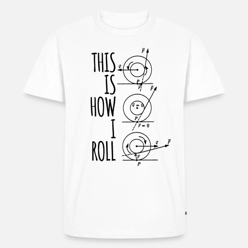 Nerd Nerds Physik - Männer Premium Bio T-Shirt - Weiß