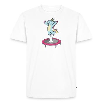CHILDREN TRAMPOLINE UNICORN UNICORN fitness gymnastics - Men's Premium Organic T-Shirt - white - Front - Nico (187cm)