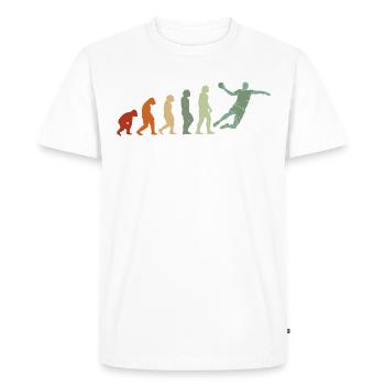 Handball evolution handball players handball players - Men's Premium Organic T-Shirt - white - Front - Nico (187cm)