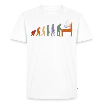 Pinball Pinball Machine Arcade Game Retro - Men's Premium Organic T-Shirt - white - Front - Nico (187cm)