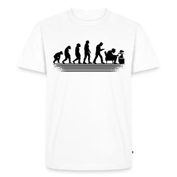 Bonsai plantes bonsai-arbre Evolution Bonsai - T-shirt Premium bio Homme - blanc - Devant - Nico (187cm)