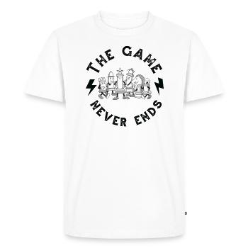 Jeu d’échecs jeu d’échecs - T-shirt Premium bio Homme - blanc - Devant - Nico (187cm)