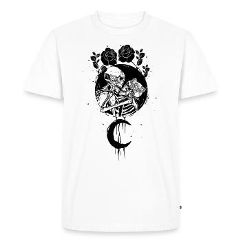 Occult Moonrose Witchcraft Witch Couples Occult - Men's Premium Organic T-Shirt - white - Front - Nico (187cm)