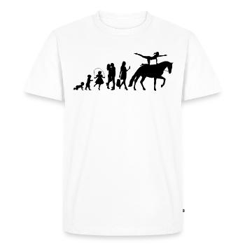 Horses Vaulting Riding Girls Volti Riding - Men's Premium Organic T-Shirt - white - Front - Nico (187cm)