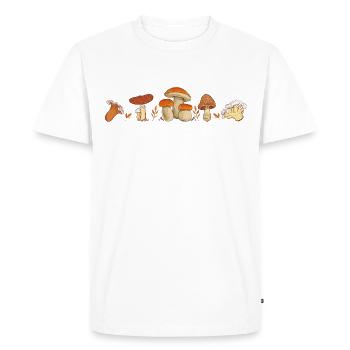 Champignons Race cueilleur de champignons Producteur de champignons - T-shirt Premium bio Homme - blanc - Devant - Nico (187cm)