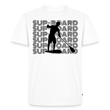 SUP paddle paddle Stand Up Paddle Hommes - T-shirt Premium bio Homme - blanc - Devant - Nico (187cm)