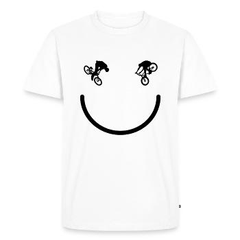 BMX Bike Cyclist BMX Bike BMX Ramp Fun BMX - Men's Premium Organic T-Shirt - white - Front - Nico (187cm)