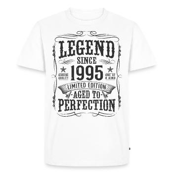 Legend 1995 Vintage Cadeau d’anniversaire - T-shirt Premium bio Homme - blanc - Devant - Nico (187cm)