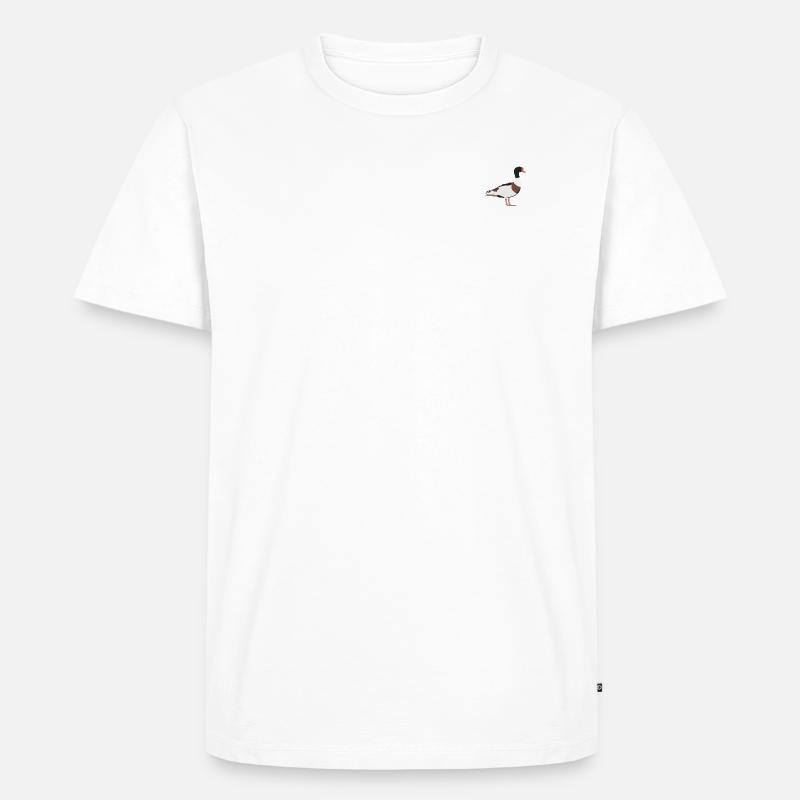 Brandgans - Männer Premium Bio T-Shirt - Weiß