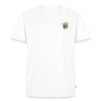 Abeille douce - T-shirt Premium bio Homme - blanc - Devant - Nico (187cm)