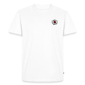 La rose fleurie de l’amour: le véritable amour Le meilleur - T-shirt Premium bio Homme - blanc - Devant - Nico (187cm)