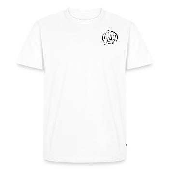 Guy - Men's Premium Organic T-Shirt - white - Front - Nico (187cm)