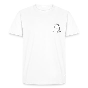 Pierre tombale - T-shirt Premium bio Homme - blanc - Devant - Nico (187cm)