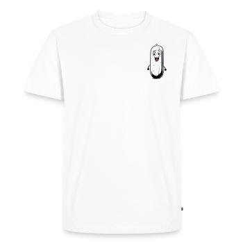 Bande dessinée Concombre - T-shirt Premium bio Homme - blanc - Devant - Nico (187cm)
