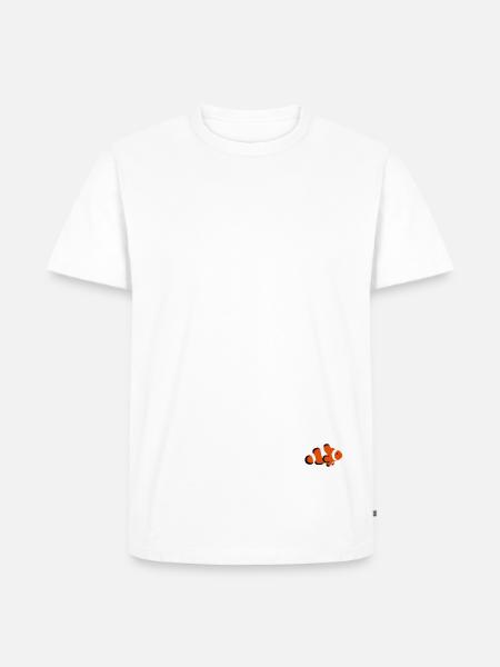 Clownfisch mit Blubbeln - Männer Premium Bio T-Shirt - Weiß