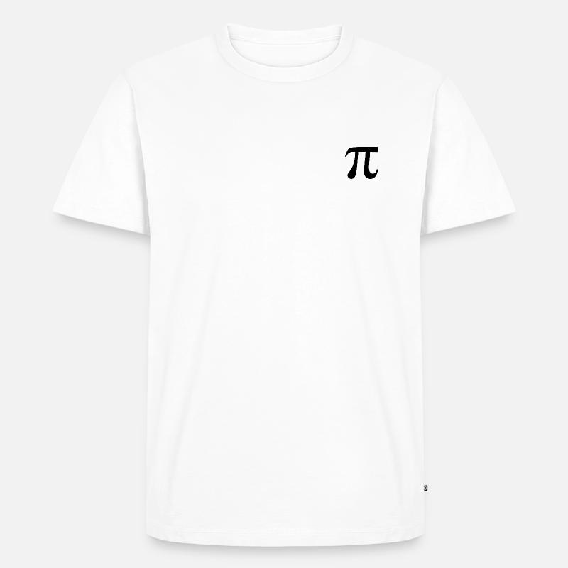 Pi - Männer Premium Bio T-Shirt - Weiß