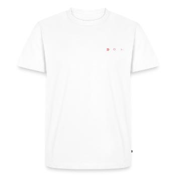 LOVE - Men's Premium Organic T-Shirt - white - Front - Nico (187cm)