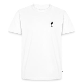 Wine - Men's Premium Organic T-Shirt - white - Front - Nico (187cm)