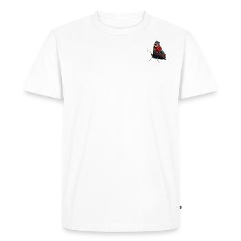 Butterfly peacock eye - Men's Premium Organic T-Shirt - white - Front - Nico (187cm)