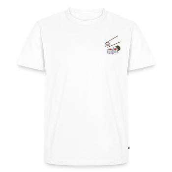 Sushi - Männer Premium Bio T-Shirt - Weiß - Vorne - Nico (187cm)