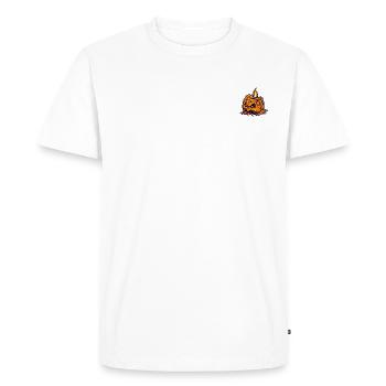 Citrouille d'Halloween - T-shirt Premium bio Homme - blanc - Devant - Nico (187cm)