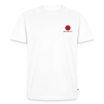 Grüße aus Japan Design - Männer Premium Bio T-Shirt - Weiß - Vorne - Nico (187cm)