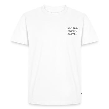 Hocus pocus i just lost my focus - Männer Premium Bio T-Shirt - Weiß - Vorne - Nico (187cm)