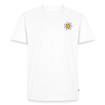 Fleur - T-shirt Premium bio Homme - blanc - Devant - Nico (187cm)