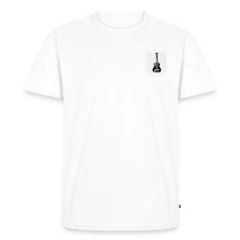 Gitarre Art - Männer Premium Bio T-Shirt - Weiß - Vorne - Nico (187cm)