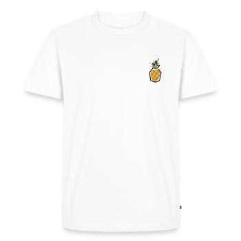 Ananas - T-shirt Premium bio Homme - blanc - Devant - Nico (187cm)
