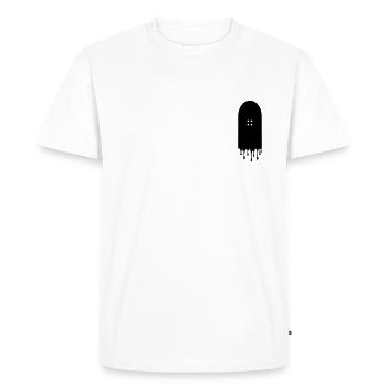 Skateboard Drip - T-shirt Premium bio Homme - blanc - Devant - Nico (187cm)