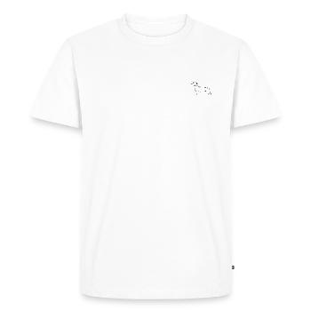 Teckel - T-shirt Premium bio Homme - blanc - Devant - Nico (187cm)