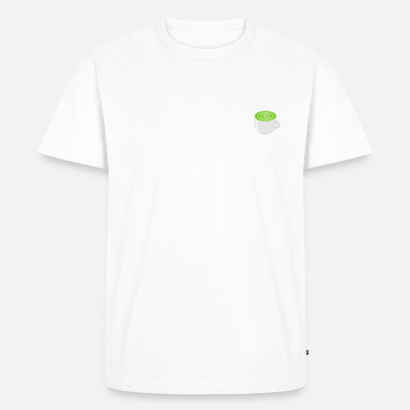 Matcha - matcha latte lover - Männer Premium Bio T-Shirt - Weiß