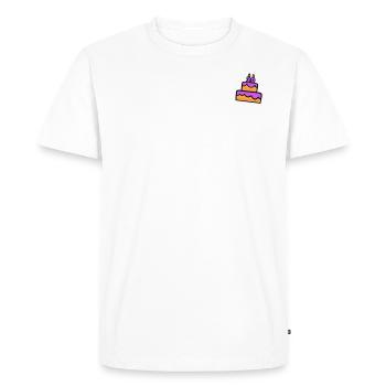 30e anniversaire - T-shirt Premium bio Homme - blanc - Devant - Nico (187cm)