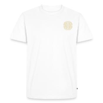 Fleur de vie - T-shirt Premium bio Homme - blanc - Devant - Nico (187cm)