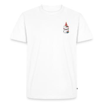 Christmas Unicorn Cat - Men's Premium Organic T-Shirt - white - Front - Nico (187cm)