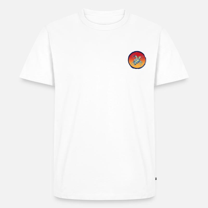 Turtle_Harmony - T-shirt Premium bio Homme - blanc