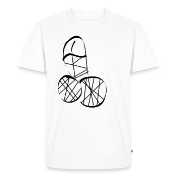 Penis art abstract - Men's Premium Organic T-Shirt - white - Front - Nico (187cm)