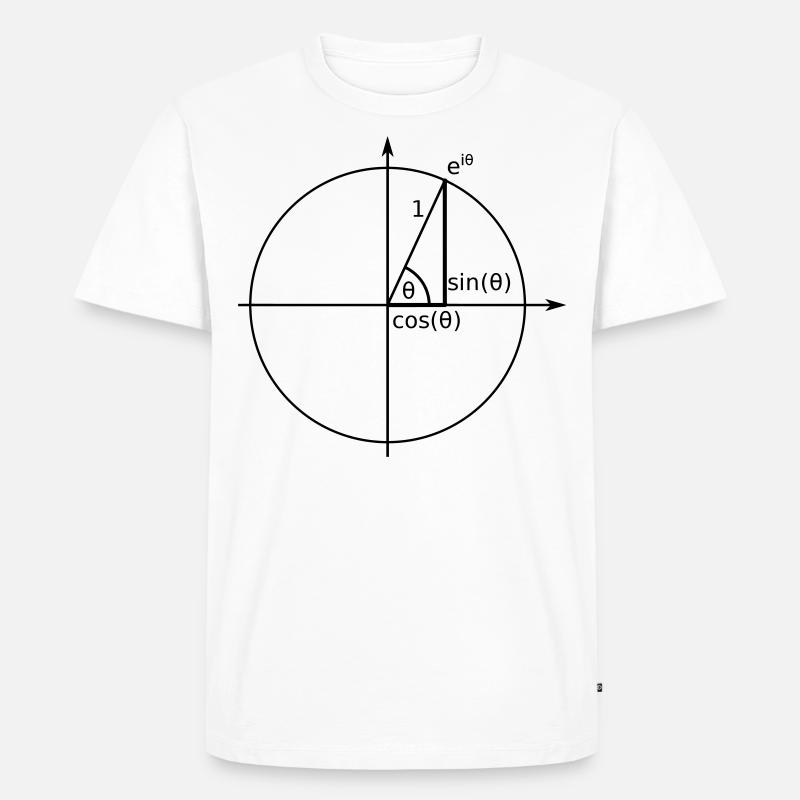 Einheitskreis Euler - Männer Premium Bio T-Shirt - Weiß