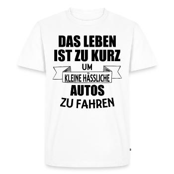 Auto Spruch Autoliebhaber Geschenkidee Luxusautos - Männer Premium Bio T-Shirt - Weiß - Vorne - Nico (187cm)