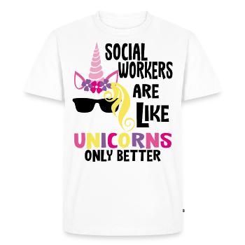 Social work social worker ladies gift - Men's Premium Organic T-Shirt - white - Front - Nico (187cm)