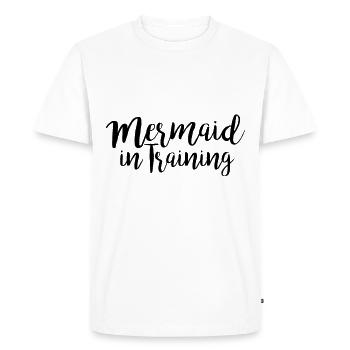 Sirène en formation - T-shirt Premium bio Homme - blanc - Devant - Nico (187cm)