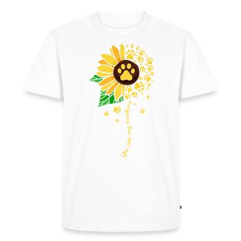 Motif de chien avec motif "You Are My Sunshine" - T-shirt Premium bio Homme - blanc - Devant - Nico (187cm)